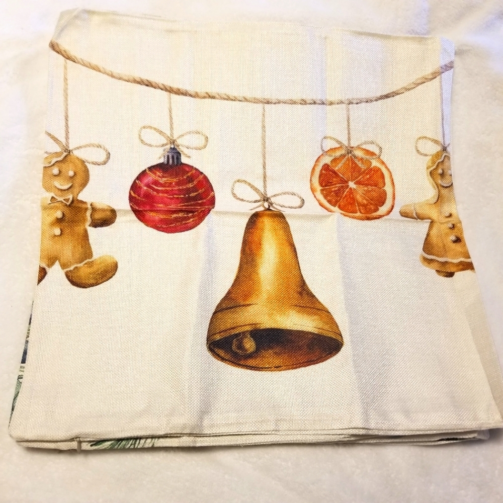 Christmas/Holiday Set of 3‎ New Accent Pillow Covers with Zippers 17.5" x 17.5"